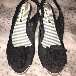 American Eagle (by Payless) slingback wedge